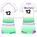 OEM Gradient print sublimation custom football jersey sports soccer shirt design with number